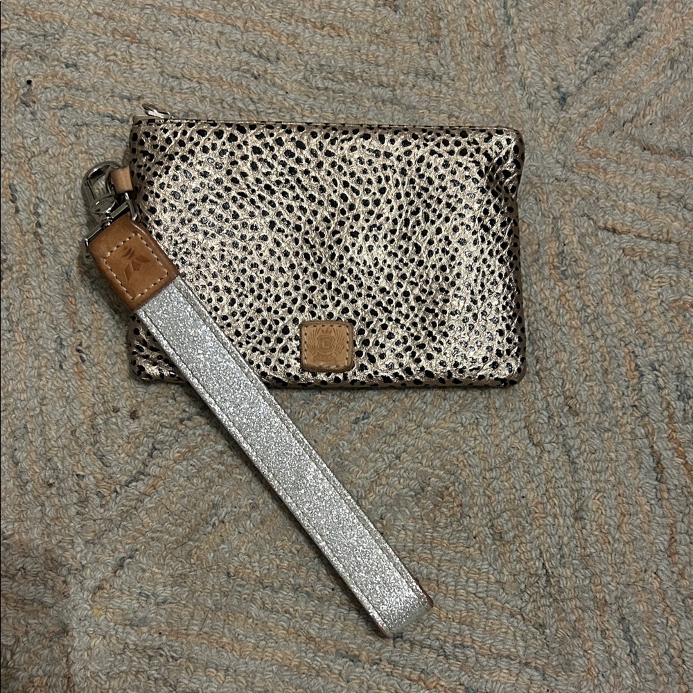 Consuela Metallic Textured Card Holder